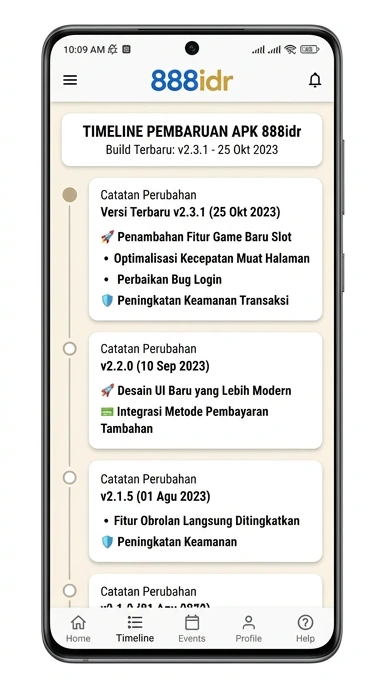 Riwayat Versi APK 888idr untuk Pengguna Android Indonesia