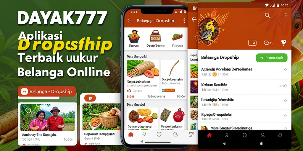 Tampilan antarmuka aplikasi Dropship yang menarik dan informatif.