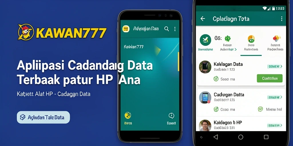 Antarmuka KAWAN777 menampilkan fitur cadangan data yang mudah digunakan.