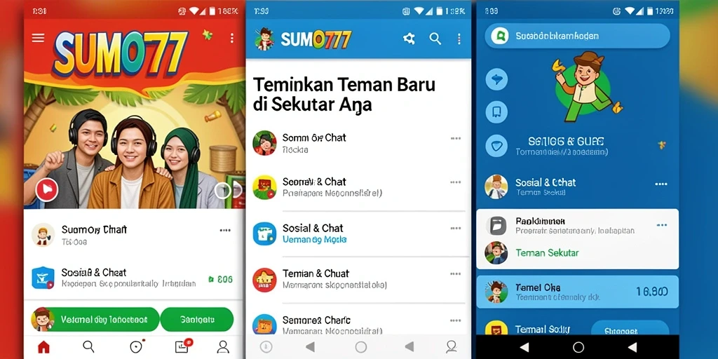 Antarmuka pengguna SUMO777 yang intuitif dan modern.