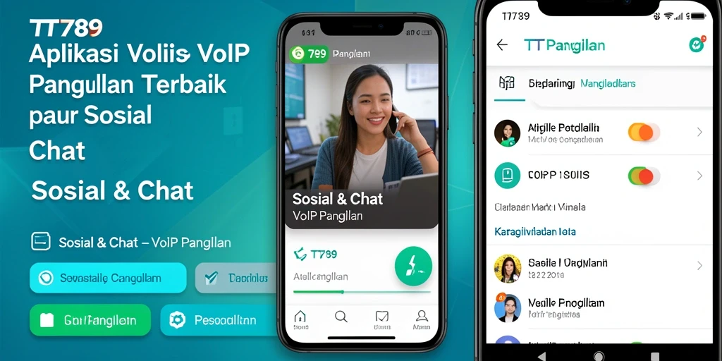 Antarmuka aplikasi VoIP Panggilan TT789 yang intuitif dan mudah digunakan.